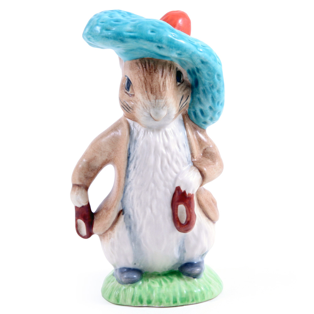 Benjamin Bunny (Ears In/Shoes In - Satin Finish) - New Beswick - Beatrix Potter Figurine