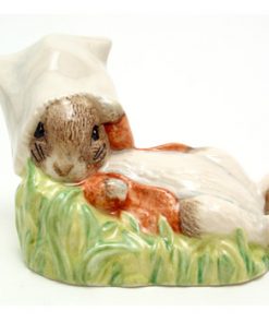 Benjamin Bunny Wakes Up - Royal Albert - Beatrix Potter Figurine