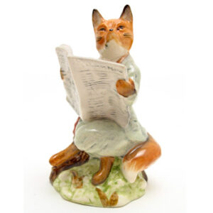 Foxy Reading Country News - Royal Albert - Beatrix Potter Figurine