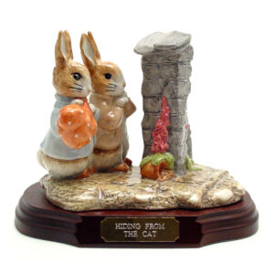 Hiding from the Cat (Tableau) - Beatrix Potter Figurine