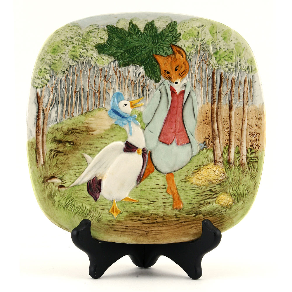 Jemima Puddle Duck Foxy Plaque - Beatrix Potter Figurine
