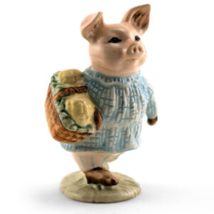 Little Pig Robinson Plaid Dress - Royal Albert - Beatrix Potter Figurine