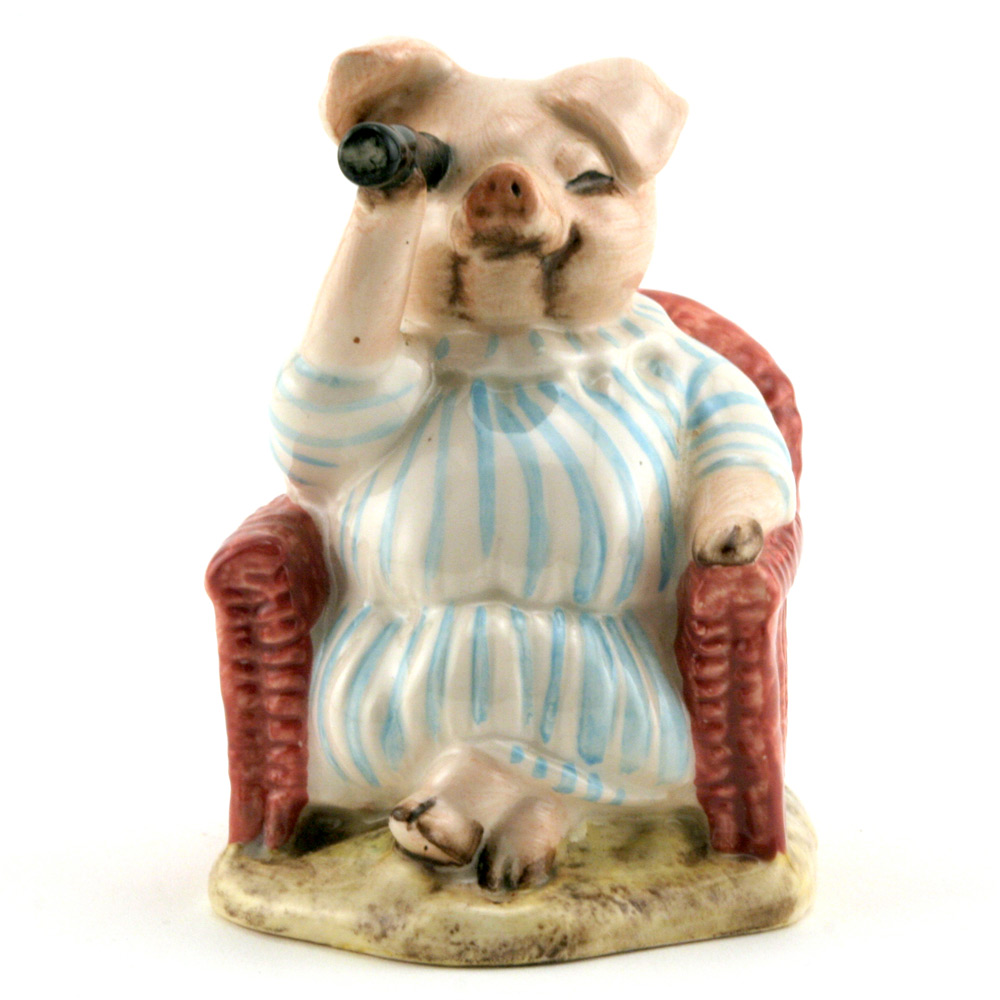 Little Pig Robinson Spying - Royal Albert - Beatrix Potter Figurine