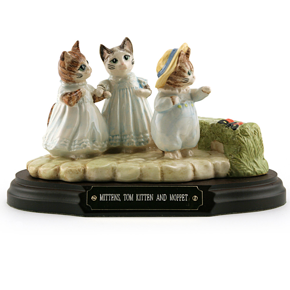 Mittens - Tom Kitten - and Moppet (Tableau) - Beatrix Potter Figurine