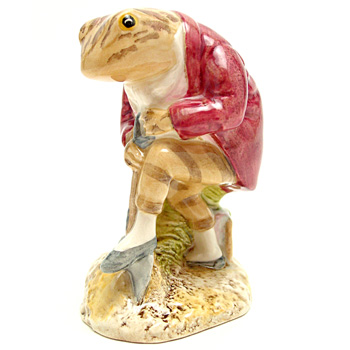 Mr. Jeremy Fisher Digging - Beswick - Beatrix Potter Figurine