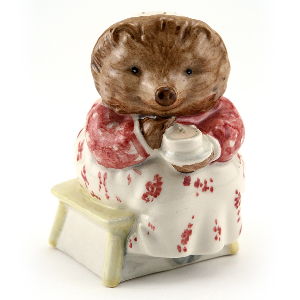 Mrs. Tiggy Winkle Takes Tea - Royal Albert - Beatrix Potter Figurine
