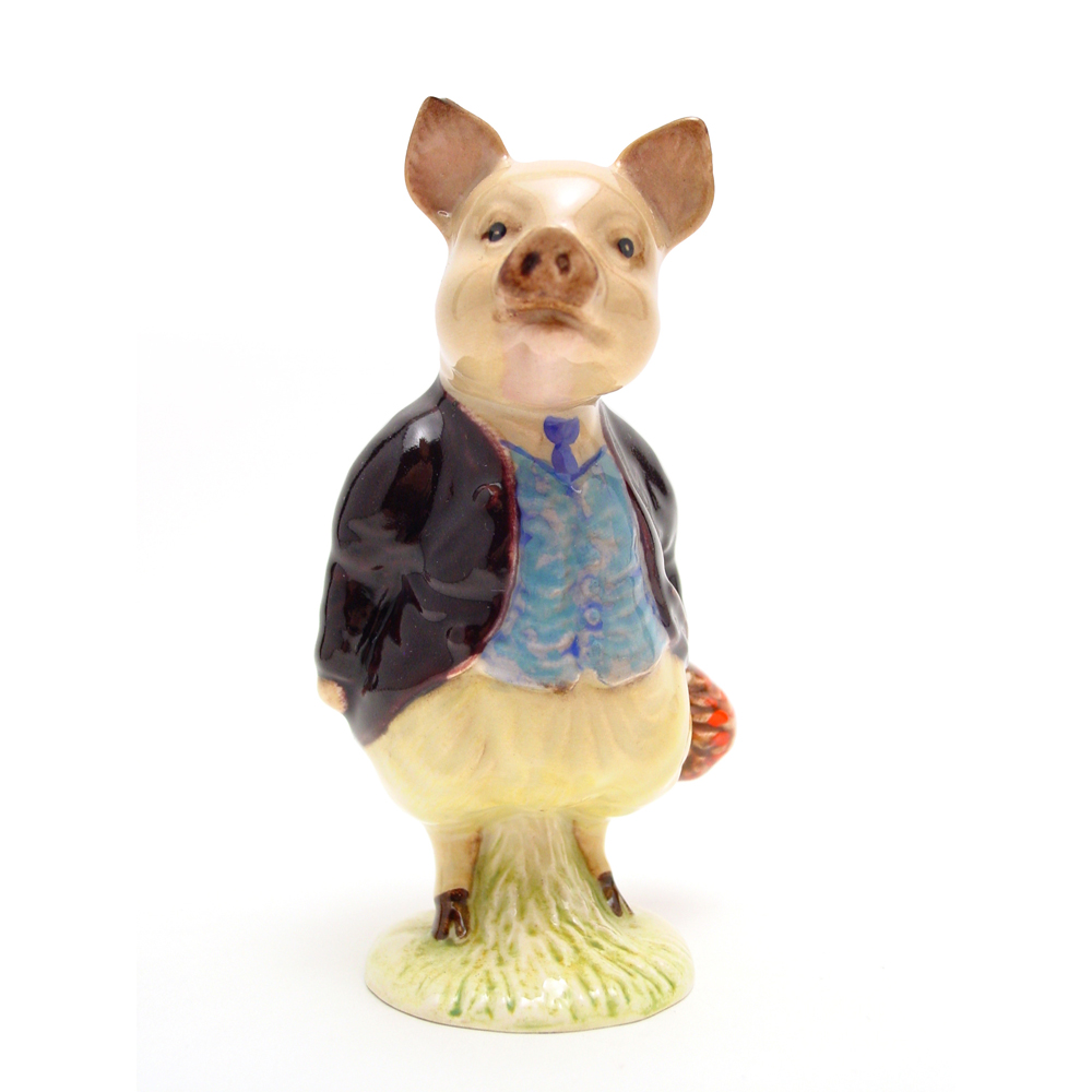 Pigling Bland (Maroon Jacket) - Beswick - Beatrix Potter Figurine