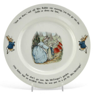 Wedgwood Plate - 9.5" Dia - Beatrix Potter Figurine