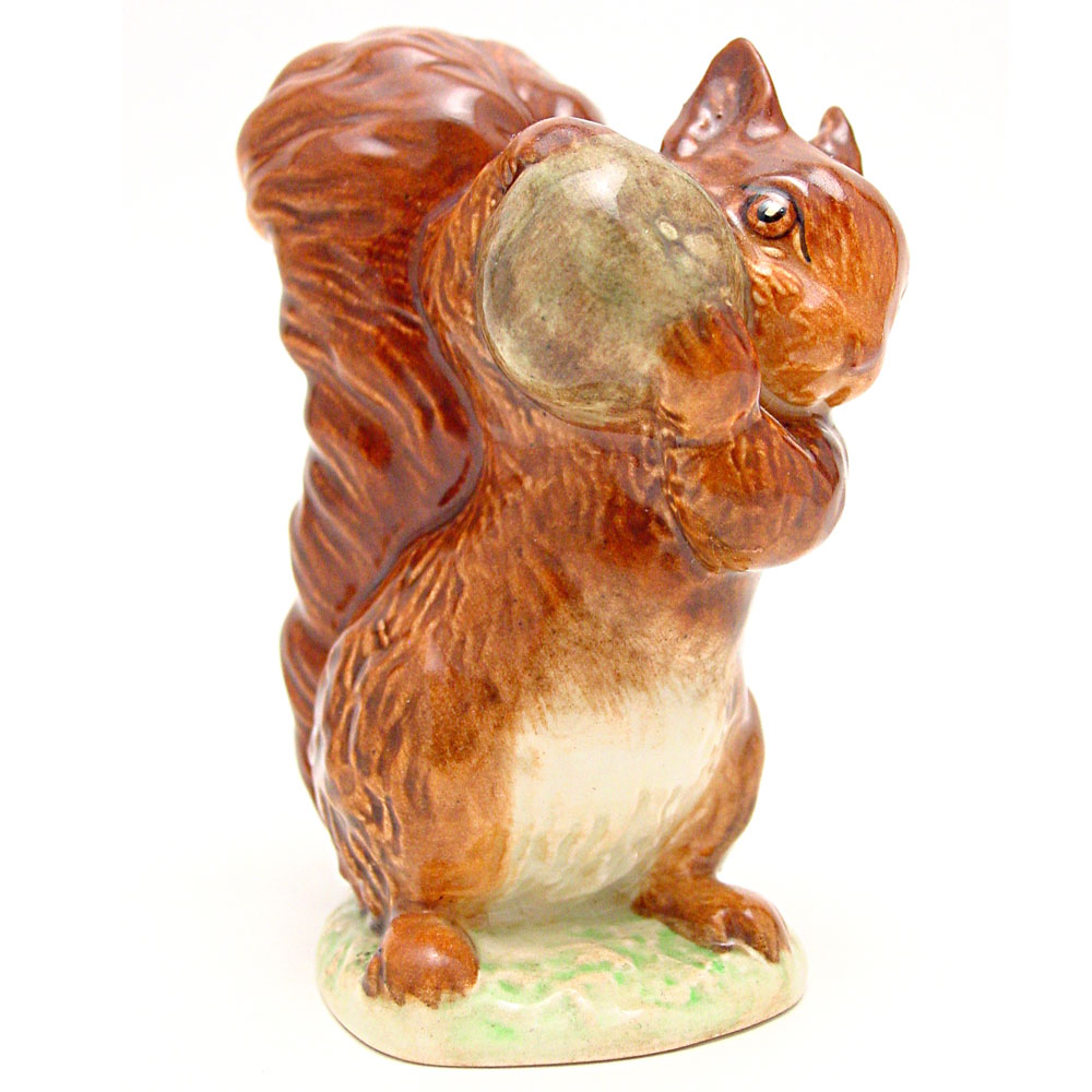 Squirrel Nutkin with Brown Green Apple - Beswick - Beatrix Potter Figurine
