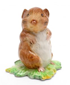Timmy Willie From Johnny Town-Mouse - Gold Oval - Beatrix Potter Figurine