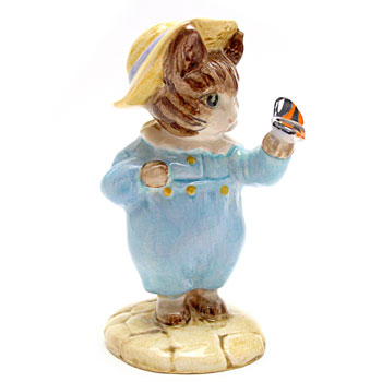 Tom Kitten and Butterfly - Royal Albert - Beatrix Potter Figurine