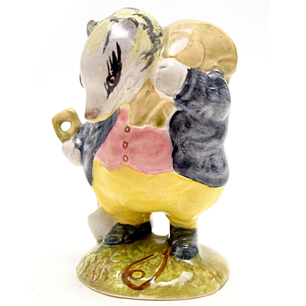 Tommy Brock (Handle Out - Small Eye Patch) - Beswick - Beatrix Potter Figurine