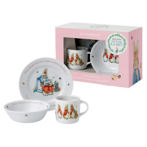 Wedgwood Flopsy, Mopsy & Cotton - 3pc Set - Beatrix Potter Nursery Set