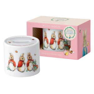 Wedgwood Flopsy, Mopsy & Cottontail Money Box - Beatrix Potter Nursery Set