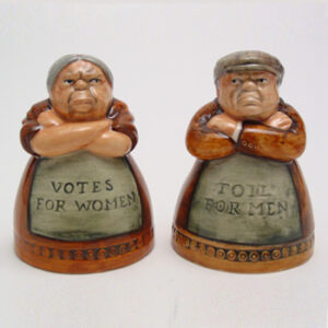 Votes and Toil - Salt & Pepper Shakers - Royal Doulton