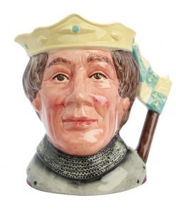 Henry V - (Color Variation, blue and yellow crown) - D6671 Large - Large - Royal Doulton Character Jug