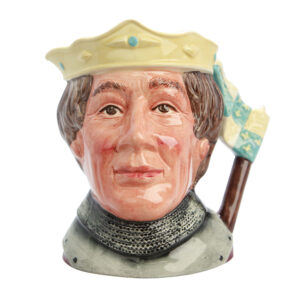 Henry V - (Color Variation, blue and yellow crown) - D6671 Large - Large - Royal Doulton Character Jug