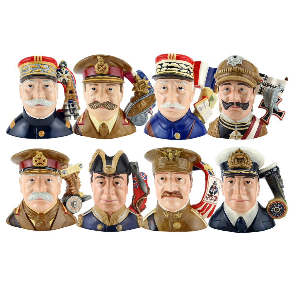 WWI Military Leaders Set - Royal Doulton Large Character Jugs