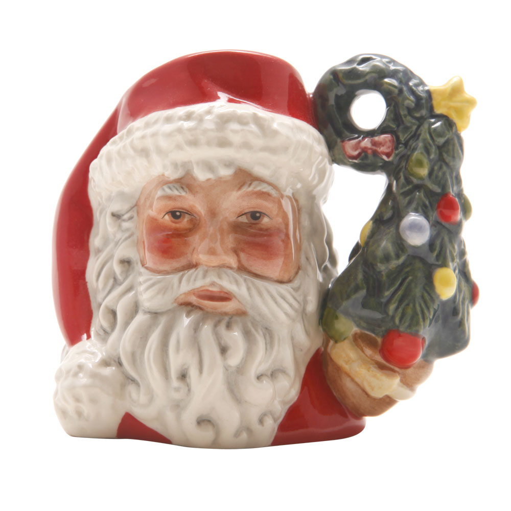 Santa Claus Wreath Tree D7244 - Mini - Royal Doulton Character Jug