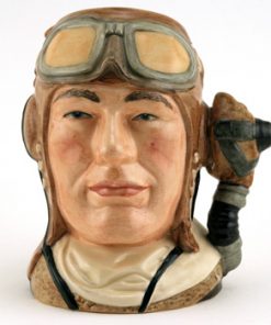 Airman with Oxygen Mask Handle D6982 - Small - Royal Doulton Character Jug