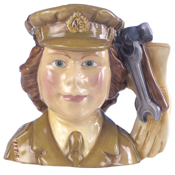 Auxiliary Territorial Service D7210 - Small - Royal Doulton Character Jug