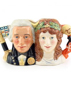 Lord Nelson and Lady Hamilton D7092 - Small - Royal Doulton Character Jug