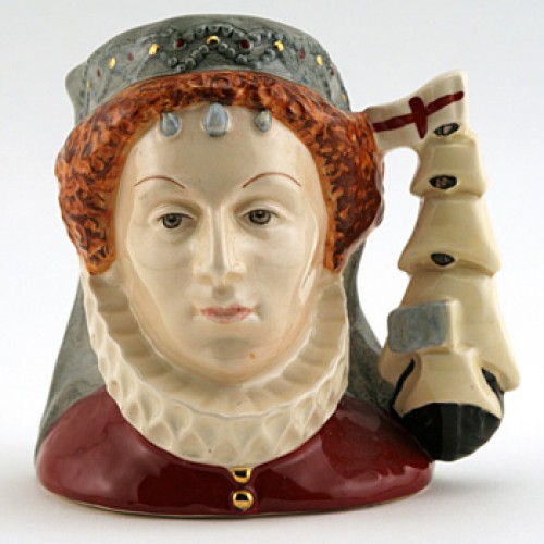 Queen Elizabeth I D6821 - Small - Royal Doulton Character Jug