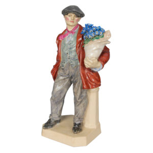 Cinneraria Boy Brown Jacket - Charles Vyse - Charles Vyse Figurine