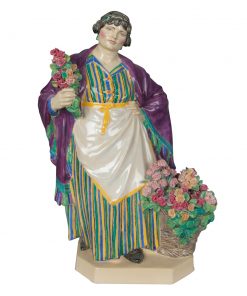 Daffodil Woman with Roses - Charles Vyse c.1925 - Charles Vyse Figurine