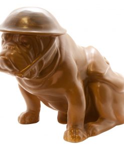 Bulldog with Helmet & Haversack "Old Bill" - Royal Doulton Dog