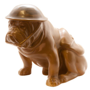 Bulldog with Helmet & Haversack "Old Bill" - Royal Doulton Dog