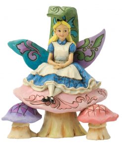 Alice on Mushroom - "Changed So Much Since This Morning" (Alice in Wonderland) - Jim Shore Figures