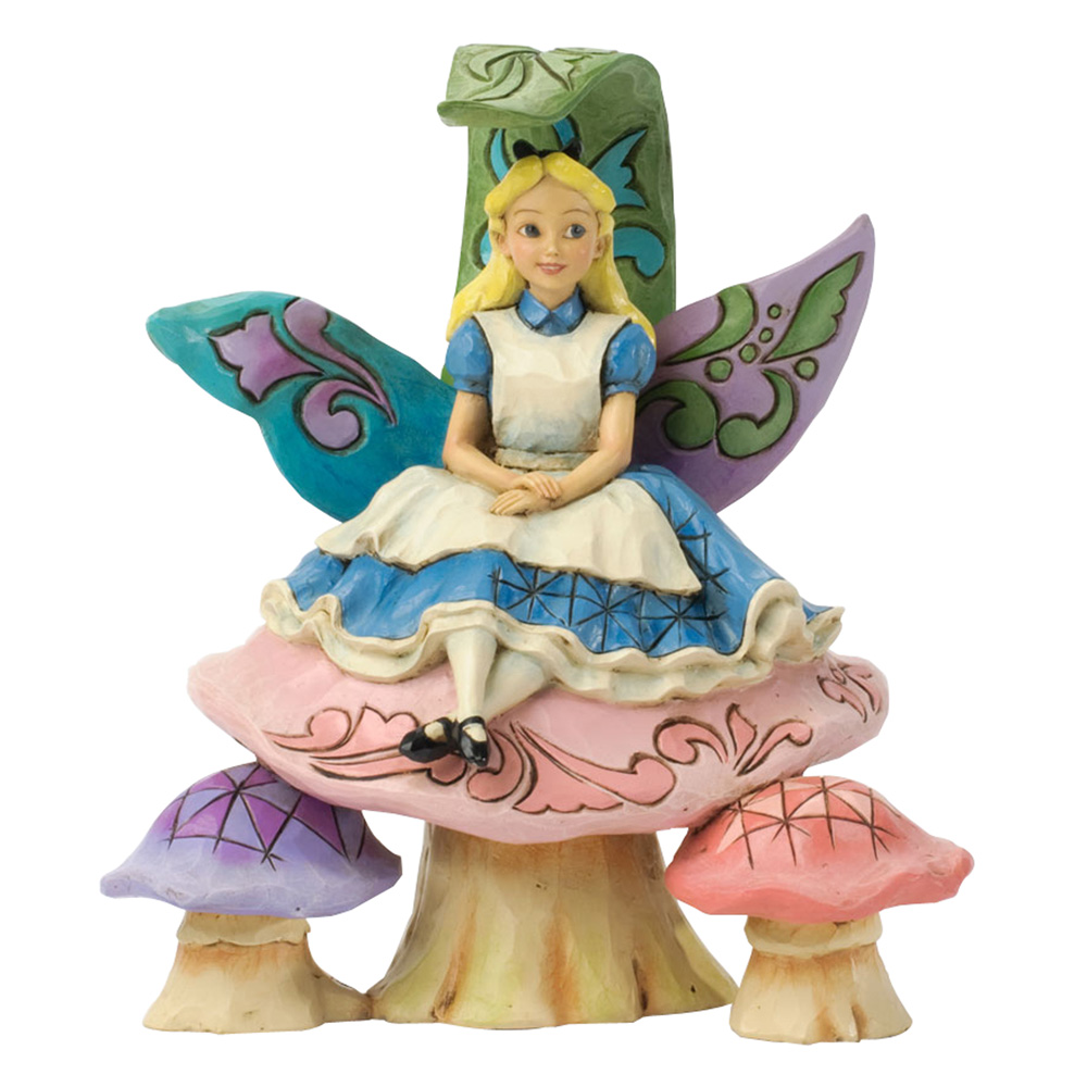 Alice on Mushroom - "Changed So Much Since This Morning" (Alice in Wonderland) - Jim Shore Figures