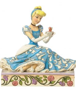 Cinderella with Jaq and Gus - "Caring and Courageous" - Jim Shore Figures