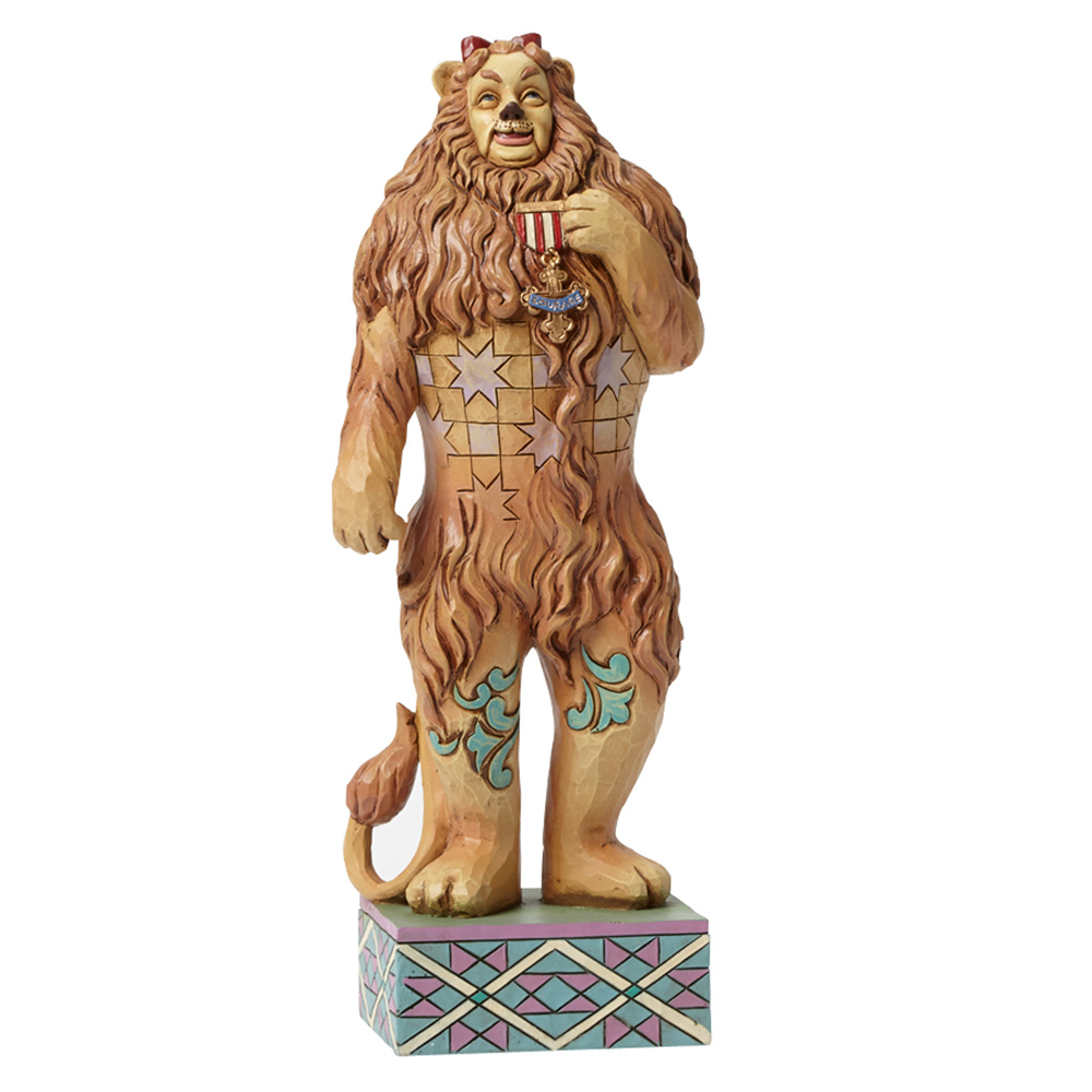 Lion with Medal of Courage - "If I Only Had the Nerve" - Jim Shore Figures
