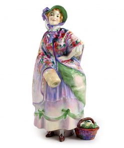 Dolly Vardon HN1515 (red & lavender) - Royal Doulton Figurine