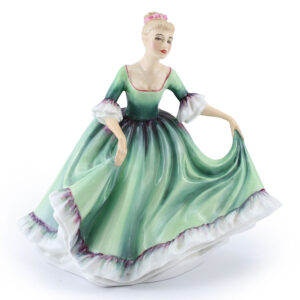 Lady in Green Dress PTP - Royal Doulton Figurine