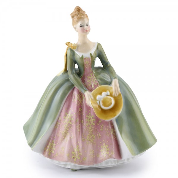 Lady with Yellow Ribbon PTP Royal Doulton Figurine Seaway China Co.
