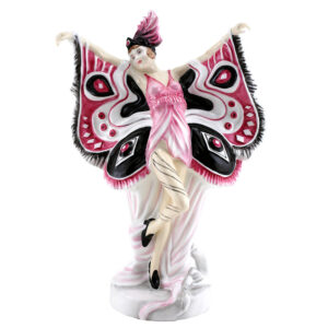 Peacock HN4889 (Pink, Black) - Royal Doulton Figurine