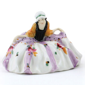 Polly Peachum Rare Color Variation (Floral, lavender stripes) - Royal Doulton Figurine
