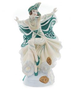 Holly Blue Colorway Green HN5065 From the Butterfly Ladies Series - Royal Doulton Figurine