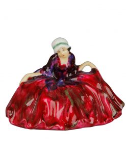 Polly Peachum - Unrecorded Color Variation - Red green and purple - Royal Doulton Figurine