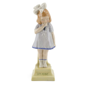 Shy Anne HN65 Pale blue - Royal Doulton Figurine