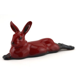 Hare Lying HN2593 (Legs Behind) - Royal Doulton Flambe