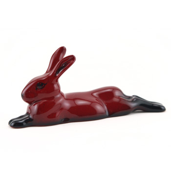 Hare Lying Small HN2594 - Royal Doulton Flambe