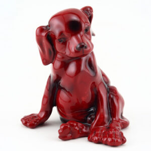 Puppy Seated HN128 - Royal Doulton Flambe