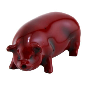 Flambe Pig Standing (Miniature) Model 114 - Royal Doulton Flambe