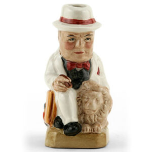 Churchill with Lion (Mini White) - Kevin Francis Toby Jug