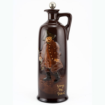 George The Guard Bottle, Medium - Royal Doulton Kingsware