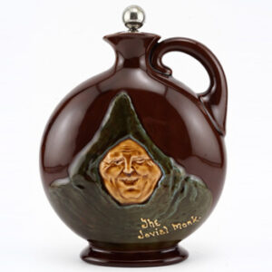 Jovial Monk Flask with Stopper - Royal Doulton Kingsware